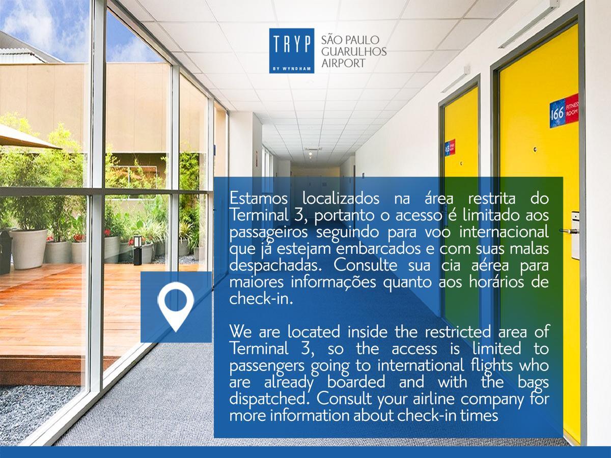 Tryp By Wyndham Sao Paulo Airport: Airside Transit Hotel at Terminal 3 Guarulhos Exterior photo